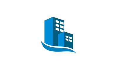 skyscraper building logo