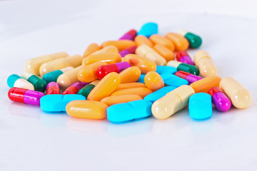 Pile of medicine pills - multicolor