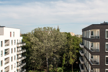 block of flats in the city
