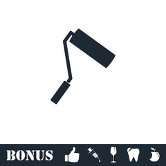 Paint Roller icon flat