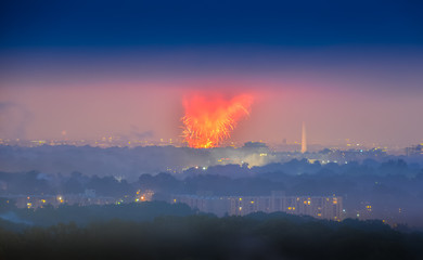 Fireworks to celebrate Independence Day Washington DC .USA
