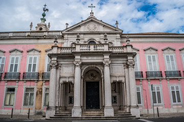  Facade of old convent, Ministry of Foreign Affairs, Square of Necessities, Estrela - Lisbon, Portugal
