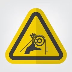 Hand Entanglement Rollers Symbol Sign Isolate On White Background,Vector Illustration EPS.10