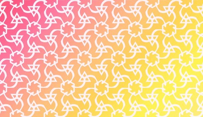 Fototapeta premium Design Pattern With Abstract Modern Ornament. Triangles Style. Gradient Background Bright Colors. For Soft Banner Template. Vector Illustration. Idea For Your Business