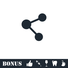 Share icon flat