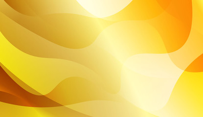 Abstract Background With Dynamic Wave Effect. Design For Cover Page, Poster, Banner Of Websites. Vector Illustration with Gold Color Gradient.