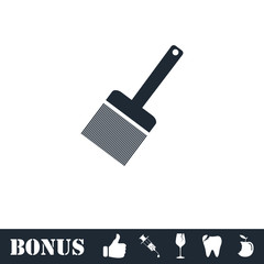 Obraz premium Putty knife icon flat