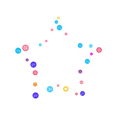 Social media marketing, Communication concept.