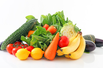 新鮮な野菜と果物