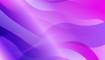 Blurred Decorative Design In Abstract Style With Wave, Curve Lines. For Creative Templates, Cards, Color Covers Set. Vector Illustration with Color Gradient.