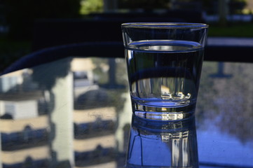 Glass of Water and wine