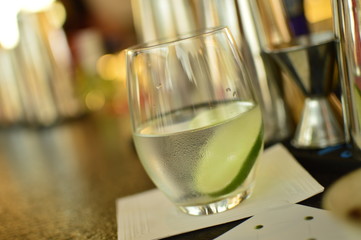 Glass of Water and wine