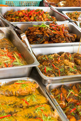 Vegetarian food at the annual Phuket vegetarian festival, PHuket, Thailand
