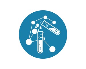 laboratory icon logo vector illustration design