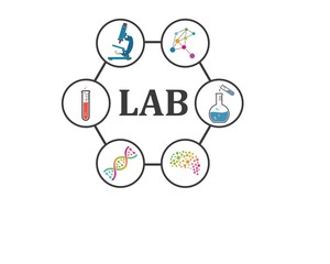 laboratory icon logo vector illustration design