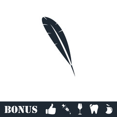 Feather icon flat