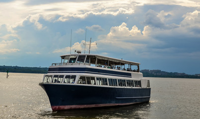 A beautiful boat in the waters of the Potomac River of Maryland
