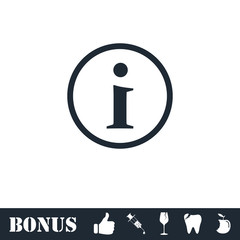 Info icon flat