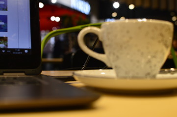 Coffee and tea with sweets