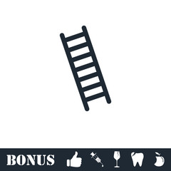 Ladder icon flat