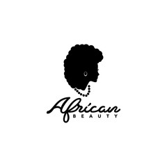 african beauty women logo design