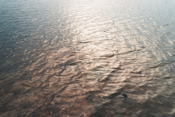 waves on beach