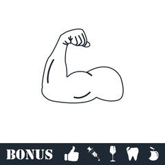 Strong icon flat