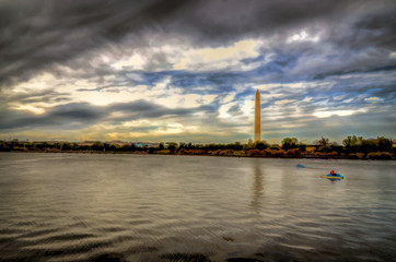 Fototapeta na wymiar Washington Memorial at National Mall ,DC USA