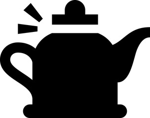 Whistling Tea Kettle Vector Icon