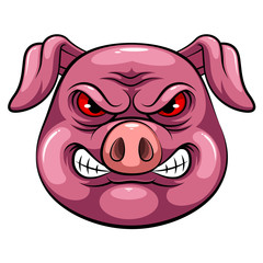 Mascot Head of an pig