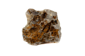Chalcedony stone for accessories industrial isolate on white background