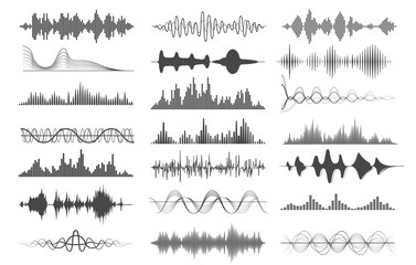Sound wave charts - obrazy, fototapety, plakaty