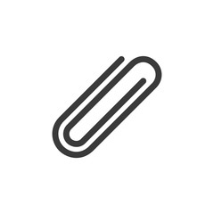Attachment, paperclip icon template black color editable. Paperclip symbol vector sign isolated on white background. Simple logo vector illustration for graphic and web design.