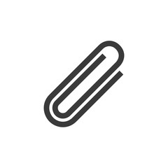 Attachment, paperclip icon template black color editable. Paperclip symbol vector sign isolated on white background. Simple logo vector illustration for graphic and web design.