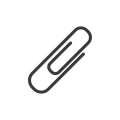 Attachment, paperclip icon template black color editable. Paperclip symbol vector sign isolated on white background. Simple logo vector illustration for graphic and web design.