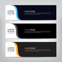 abstract banner template, vector illustration