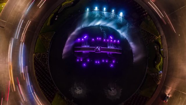 Aerial Hyperlapse of Guadalajara  in Mexico Glorieta