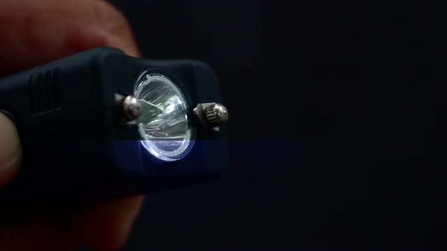Flashlight Electric Shock isolated black