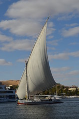 Sailboat on Nile River, Egypt