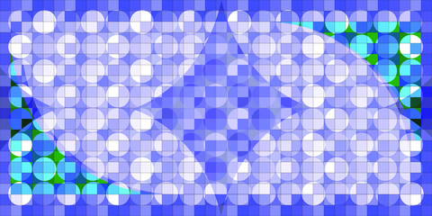 Turquoise and blue background vector overlap layer on light space. Background of geometric shapes. For background design.