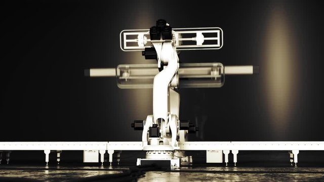 Two Interacting Industrial Robots