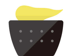 Tokyo landmark building flat vector illustration / Super dry hall