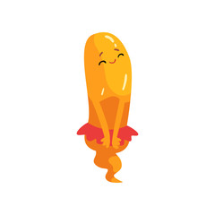 Cute Jelly Monster, Funny Colorful Alien Cartoon Character Vector Illustration