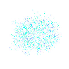 Fototapeta premium Blue, cyan, turquoise glitter stars confetti