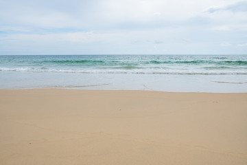 Fototapeta na wymiar Beautiful and clean beach. copy space.
