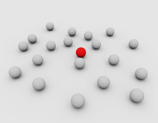 Red ball, different ball