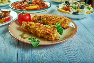 Fried Cod in Coconut Curry Flakes