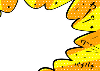 歓声　吹出し　スター　背景