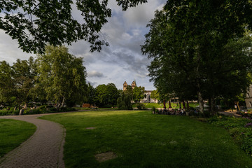 Fototapeta na wymiar Paderquellgebiet Stadtpark Paderborn