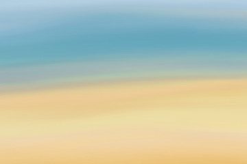 Blue and yellow abstract motion effect horizontal pattern, resembles a coast landscape. Great for cards, invitations or as background